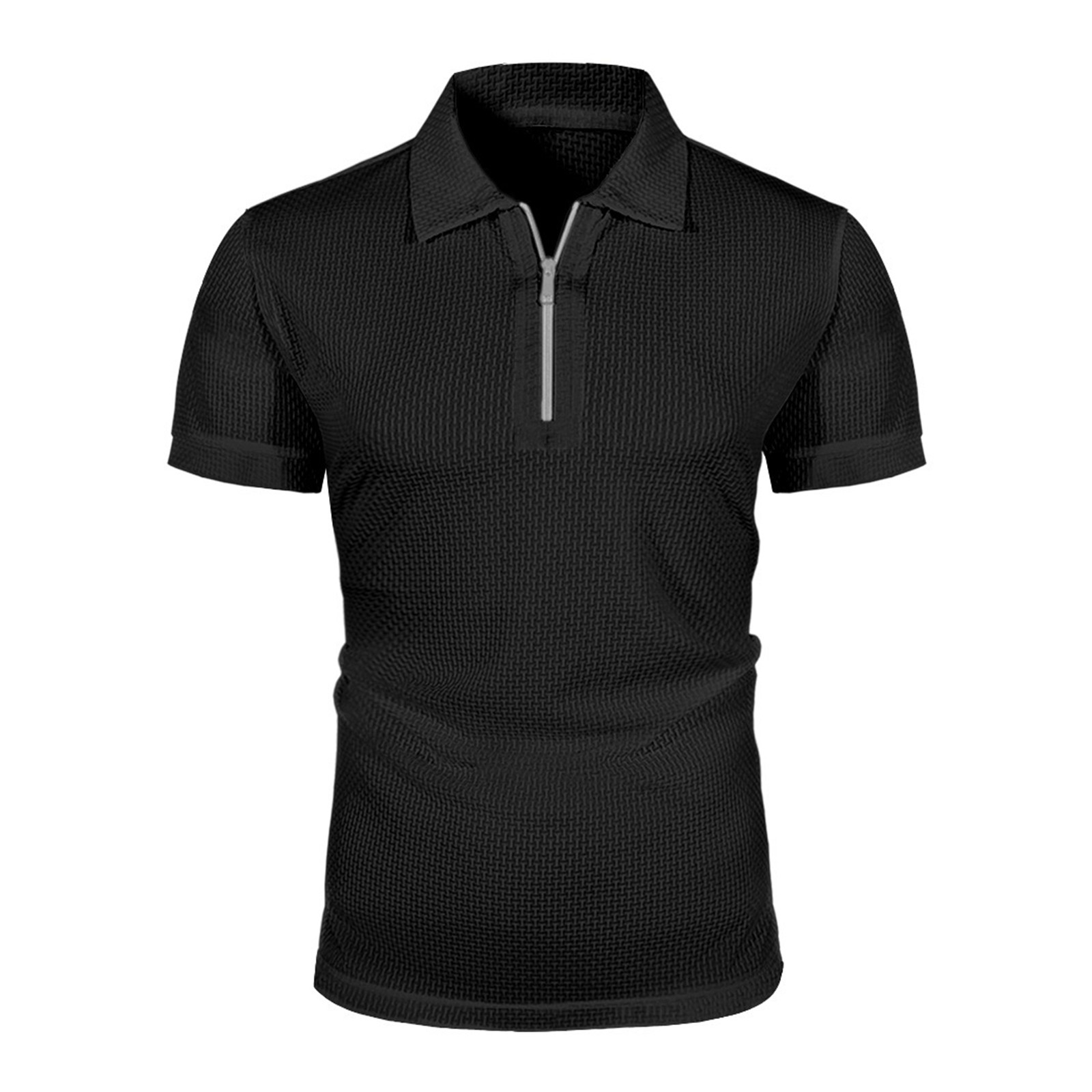 thumbnail image 1 of Camisetas casuales de manga corta para hombre: cuello redondo, mezcla ligera y suave, transpirables para el confort diario en verano., 1 of 7